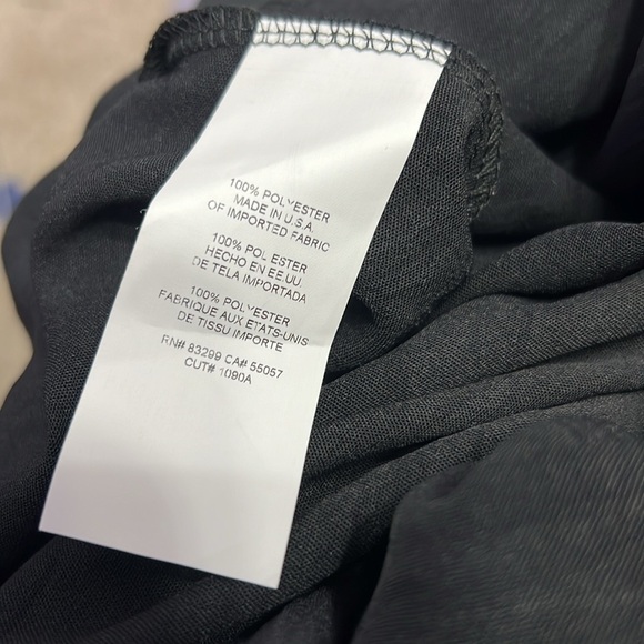 Bebe Black Slip Dress Cowl Front - Picture 5 of 5